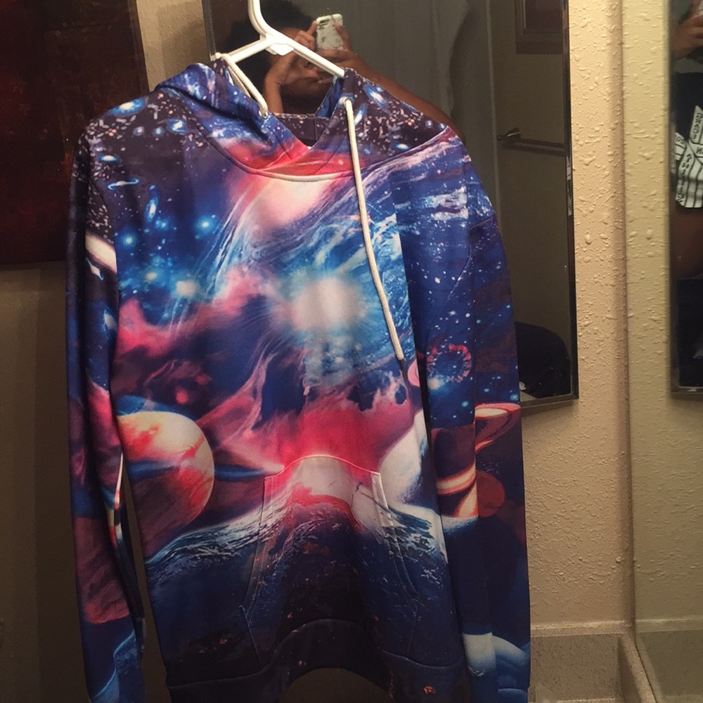I am selling a galaxy hoodie.